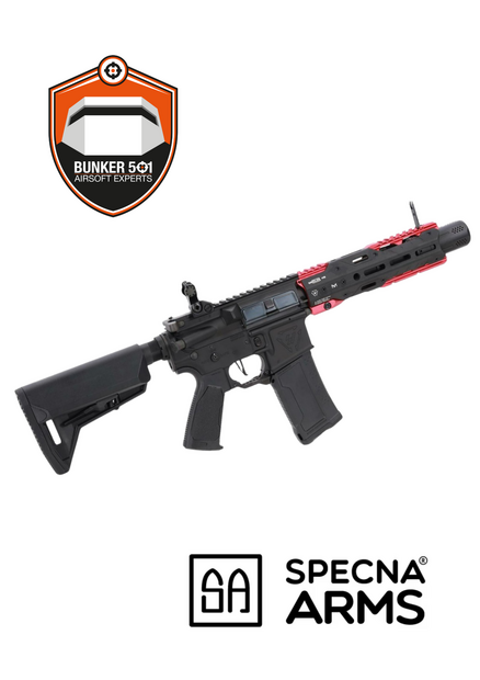 KING ARMS x Strike Industries Sentinel GRIDLOK&reg; 8.5" Aster SE ETU Zwart/Rood