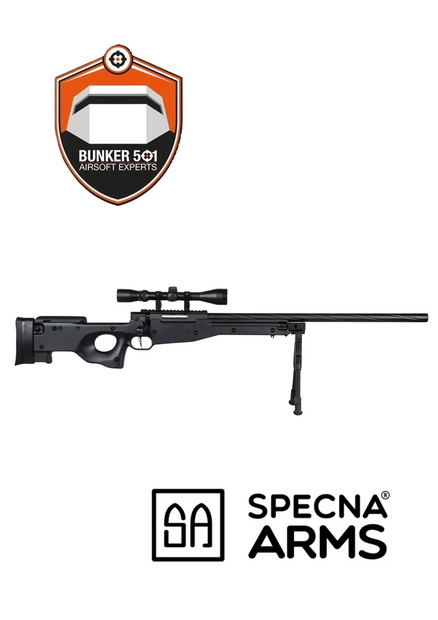 SPECNA ARMS  SA-S11 sniper with scope and bipod Black