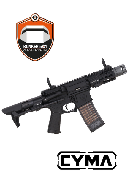 STRIKE INDUSTRIES x EMG RAIDER PDW CGS CQB GBBR 4" Zwart