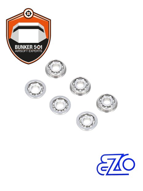 EZO SMF83 8mm set of 6 flanged ball bearings