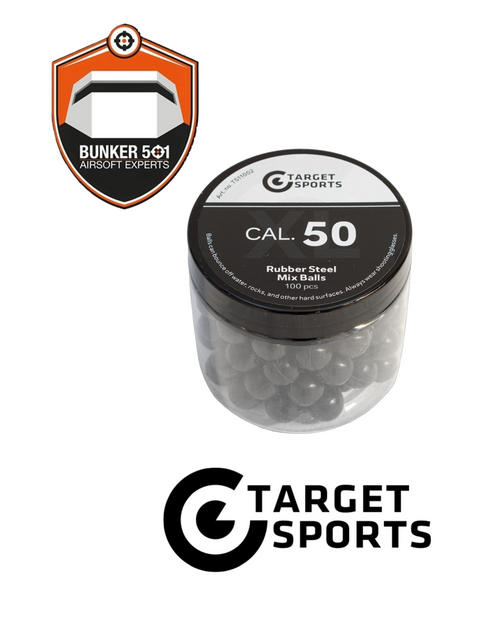 TARGET SPORTS  AA .50 Rubber Steel Mix Balls Jar p/100