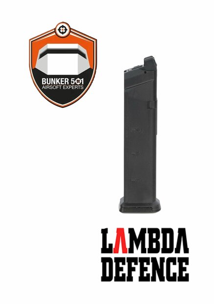 LAMBDA Defence green gas 32-BB magazine for MDP-9 