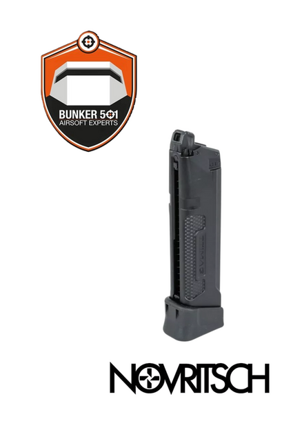 NOVRITSCH G-series green gas 28-ball cartridge Black