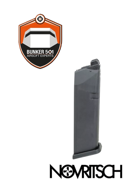 NOVRITSCH  green gas 23 ball magazine for TP 22 Black