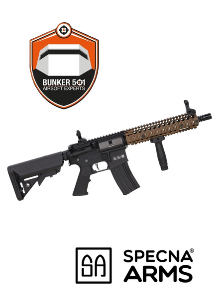 SPECNA ARMS Colt MK18 SA-P19 PRIME BLDC AEG 10.5" &ndash; Chaos Bronze