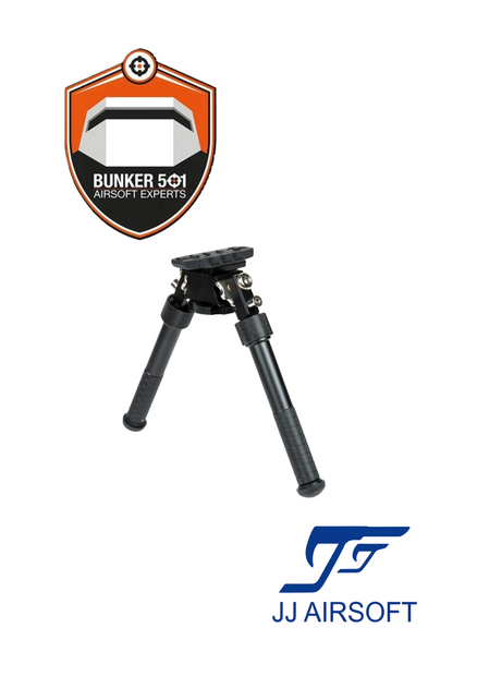 JJ AIRSOFT BT10 V8 Atlas bipod KeyMod / M-LOK - Black
