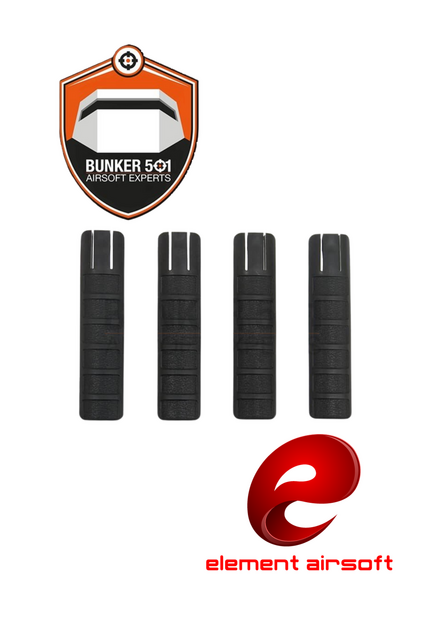 ELEMENT RAIL TangoDown RIS covers (Black)