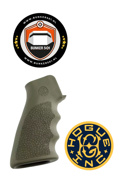 HOGUE GRIP 15001 AR-15 Rubber Grip OD Green
