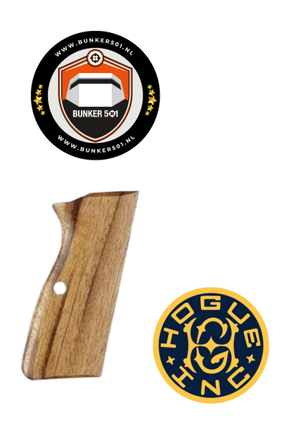 HOGUE GRIP 09210 Browning High Power Goncalo Alves w/o finger grooves