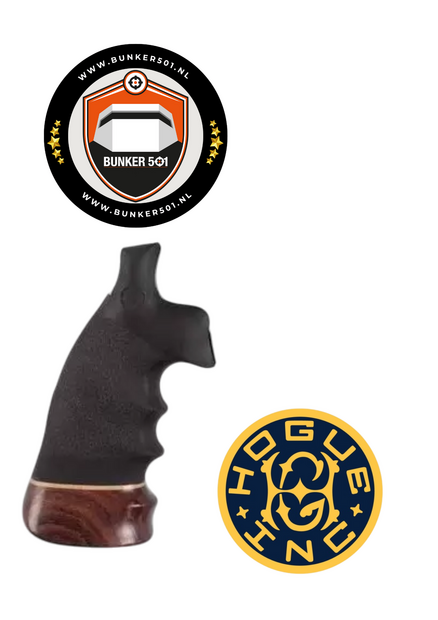 HOGUE GRIP 19006 K or L Rd. Rubber Conversion Monogrip W/Wood Big Butt