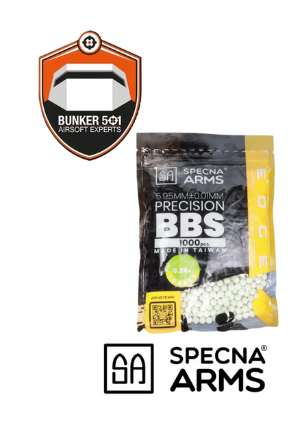 SPECNA ARMS  0.25g EDGE ULTRA&trade; BIO Tracer BBs 1000 pcs